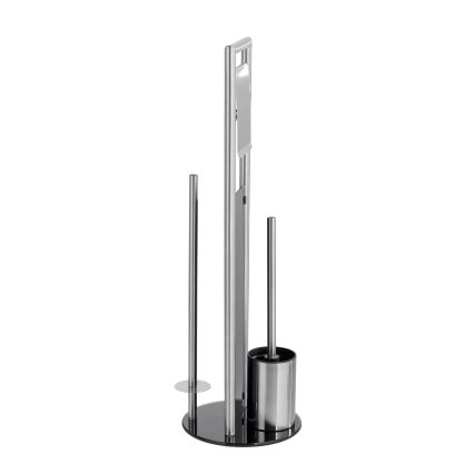 WENKO 24981800 - Set WC RAVINA 20x70 cm acciaio inossidabile/argento