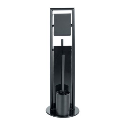 WENKO 24982800 - Set WC RAVINA 20x70 cm acciaio inox/nero
