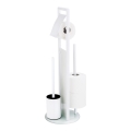 WENKO 24983800 - Set WC RAVINA 20x70 cm acciaio inox/bianco