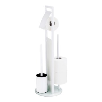 WENKO 24983800 - Set WC RAVINA 20x70 cm acciaio inox/bianco