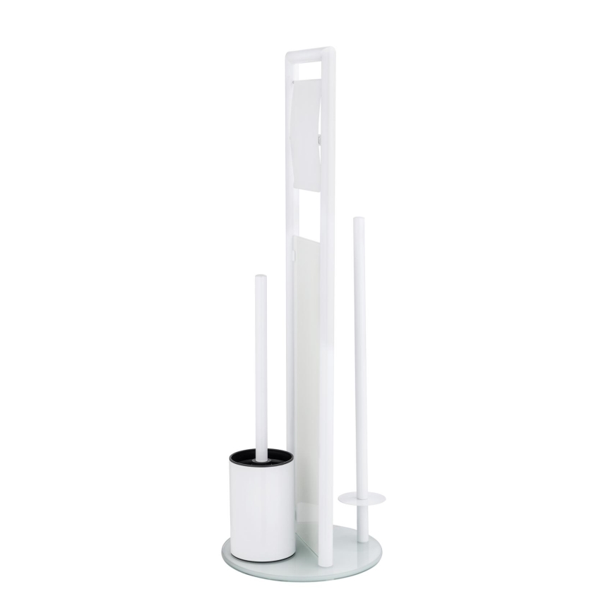 WENKO 24983800 - Set WC RAVINA 20x70 cm acciaio inox/bianco