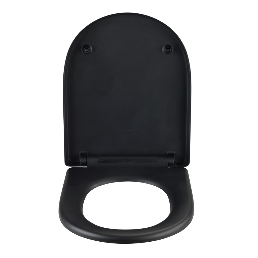 WENKO 24989100 - Sedile WC EXCLUSIVE 36,5x45 cm nero/argento