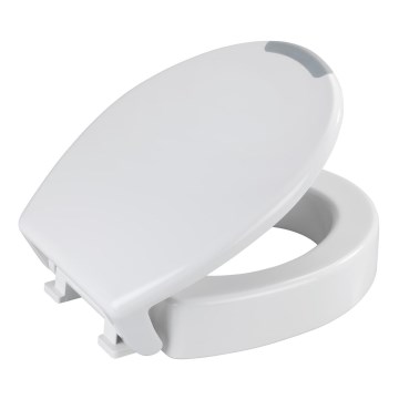WENKO 25005100-Sedile WC SECURA 37x44 cm bianco/grigio