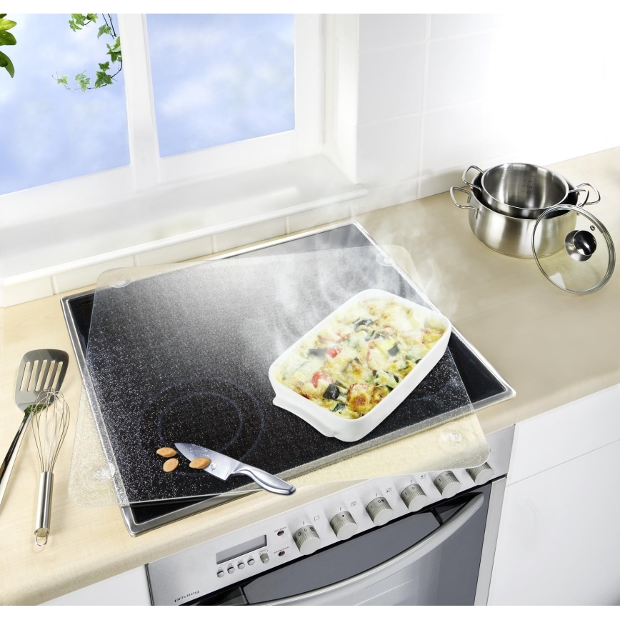 WENKO 2511910800 - Piastra di copertura 50x56 cm trasparente/grigio