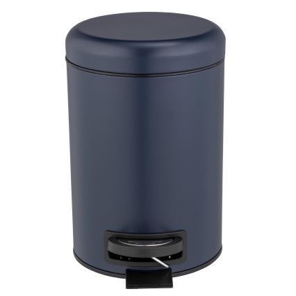WENKO 25153100 - Cestino per rifiuti LEMAN 17x25 cm blu/nero