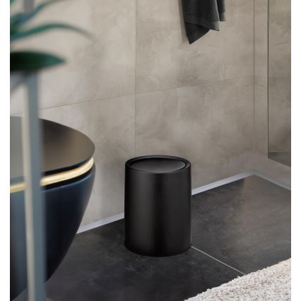 WENKO 25208100 - Cestino ATRI 21x25,5 cm nero