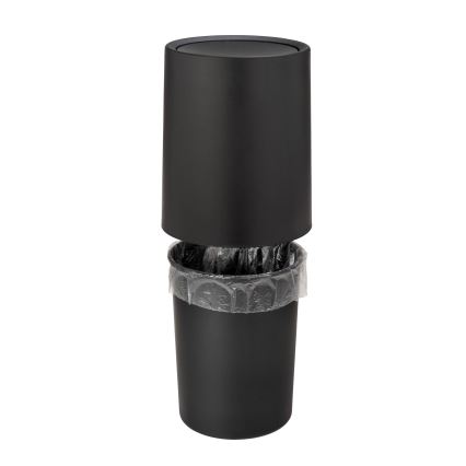 WENKO 25208100 - Cestino ATRI 21x25,5 cm nero