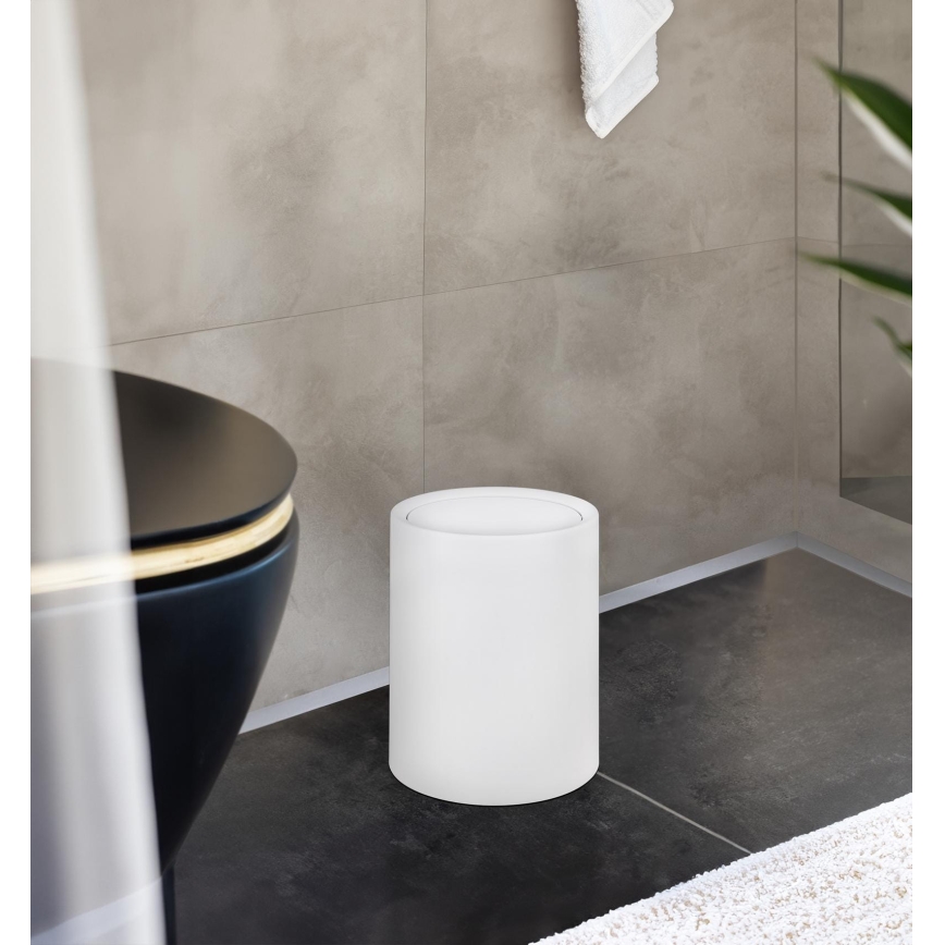 WENKO 25209100 - Cestino ATRI 21 x 25,5 cm bianco