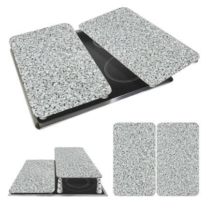 WENKO 2521120500-Copertura per piastra ABDECKPLATTE - Neutra 30x52 cm granito/multicolore