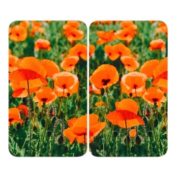 WENKO 2521434500 - Piastra di copertura ABDECKPLATTE - Fiore/Pianta 30x52 cm, multicolore