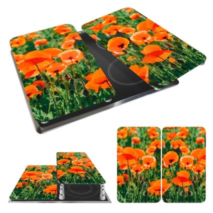WENKO 2521434500 - Piastra di copertura ABDECKPLATTE - Fiore/Pianta 30x52 cm, multicolore