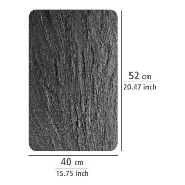 WENKO 2521499800 - Coperchi SLATE 52x40 cm multicolore/grigio/trasparente