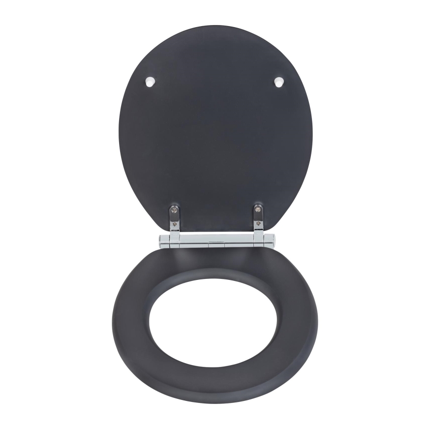 WENKO 25218100-WC sedile WC MORRA 35x42 cm antracite/argento
