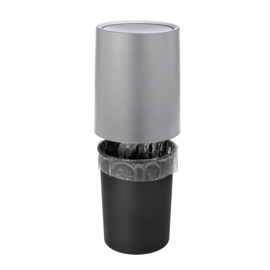 WENKO 25219100 - Cestino ATRI 21x25,5 cm grigio