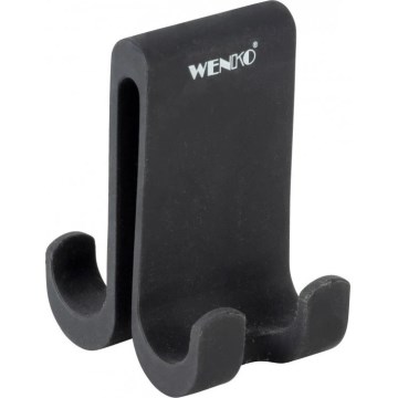 WENKO 25229100-Gancio VERNA DUO 5x9,5 cm nero