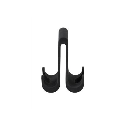 WENKO 25229100-Gancio VERNA DUO 5x9,5 cm nero