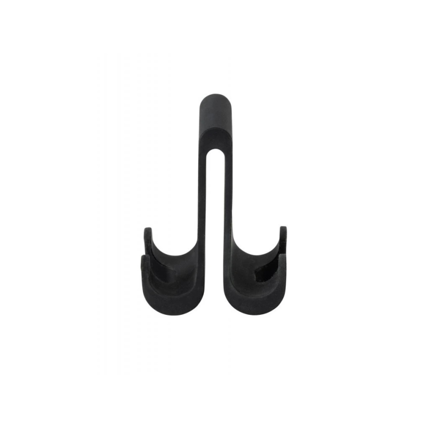 WENKO 25229100-Gancio VERNA DUO 5x9,5 cm nero