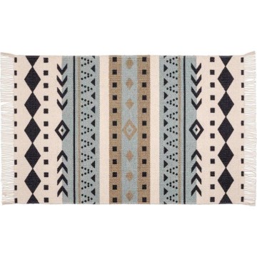 WENKO 25277100-Tappetino in cotone riciclato 80x50 cm multicolore