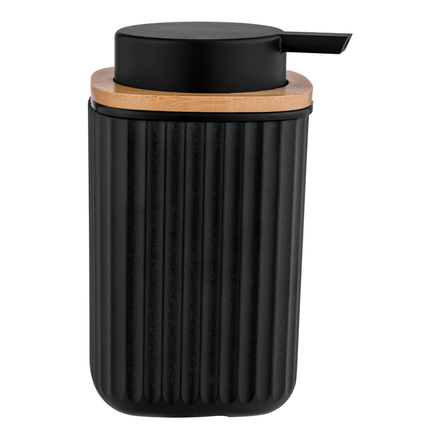 WENKO 25298100 - Dispenser di sapone ROTELLO 8,9x12,7 cm nero/marrone