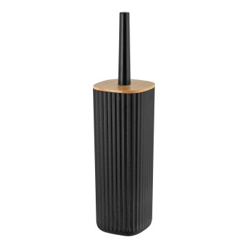 WENKO 25304100 - Set WC ROTELLO 10x36 cm nero/marrone