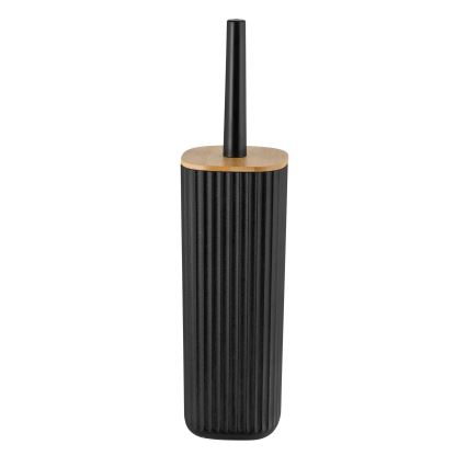 WENKO 25304100 - Set WC ROTELLO 10x36 cm nero/marrone