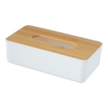 WENKO 25318100 - Box porta cosmetici ROTELLO 24 x 12,7 cm bianco/marrone