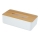 WENKO 25318100 - Box porta cosmetici ROTELLO 24 x 12,7 cm bianco/marrone