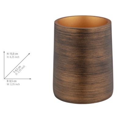 WENKO 25351100 - Bicchiere PALENA 8,5x10,8 cm bronzo