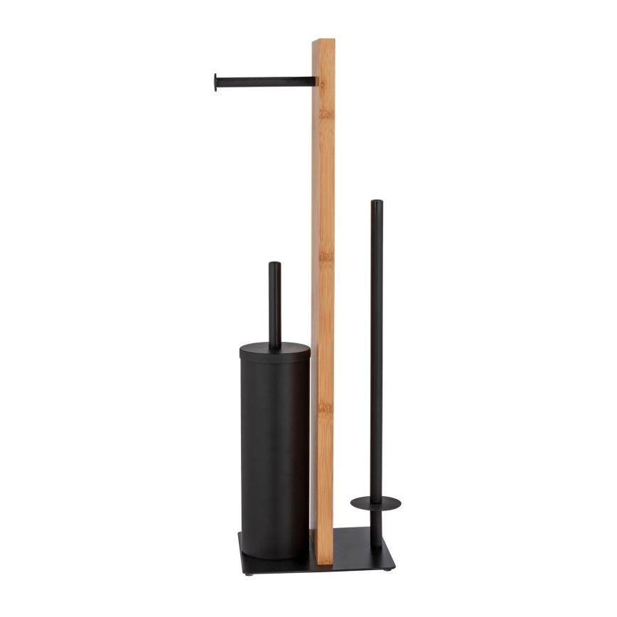 WENKO 25376100 - Set WC LESINA 18x69 cm marrone/nero
