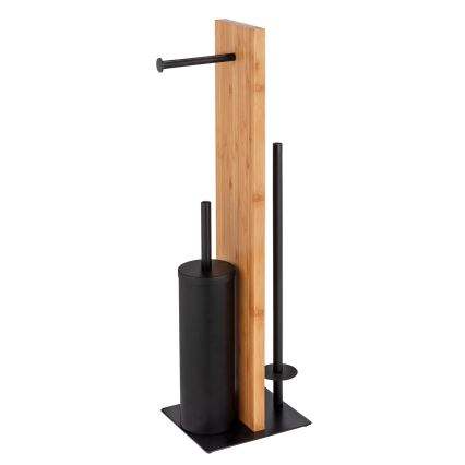 WENKO 25376100 - Set WC LESINA 18x69 cm marrone/nero