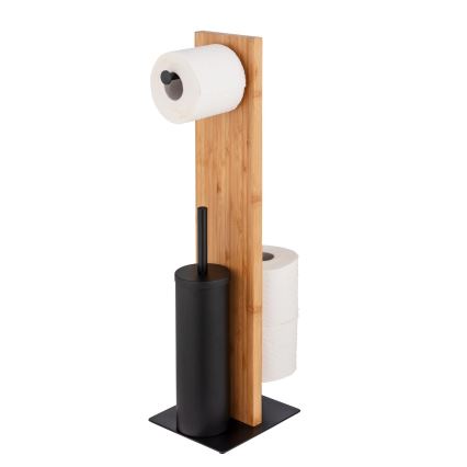 WENKO 25376100 - Set WC LESINA 18x69 cm marrone/nero