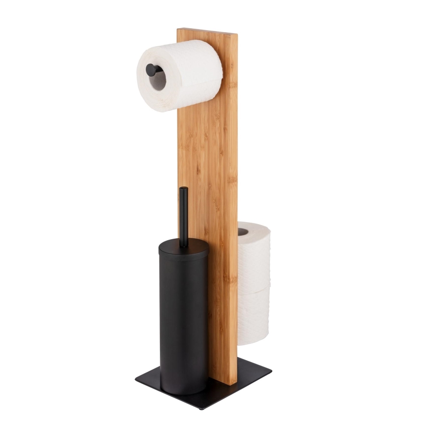 WENKO 25376100 - Set WC LESINA 18x69 cm marrone/nero