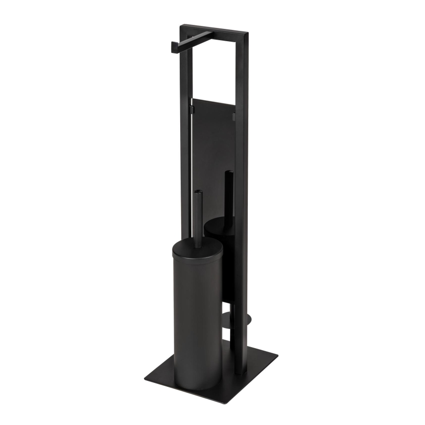 WENKO 25400100 - Scopino WC RIVALTA 18x70 cm nero