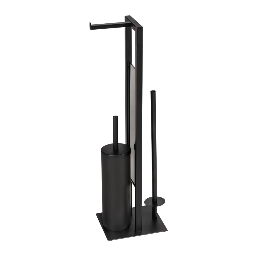WENKO 25400100 - Scopino WC RIVALTA 18x70 cm nero