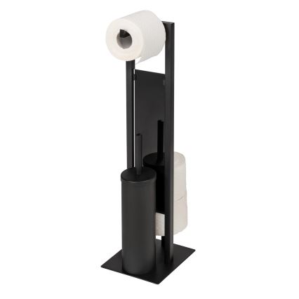 WENKO 25400100 - Scopino WC RIVALTA 18x70 cm nero