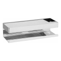 WENKO 25413100-Mensola TURBO-LOC GENOVA SHINE 30x10,5 cm argento