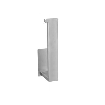 WENKO 25422100 - Porta carta igienica TURBO-LOC GENOVA MATT 15,3x7,6 cm argento