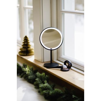 WENKO 25523100 - Specchio ONNO 20x34 cm nero