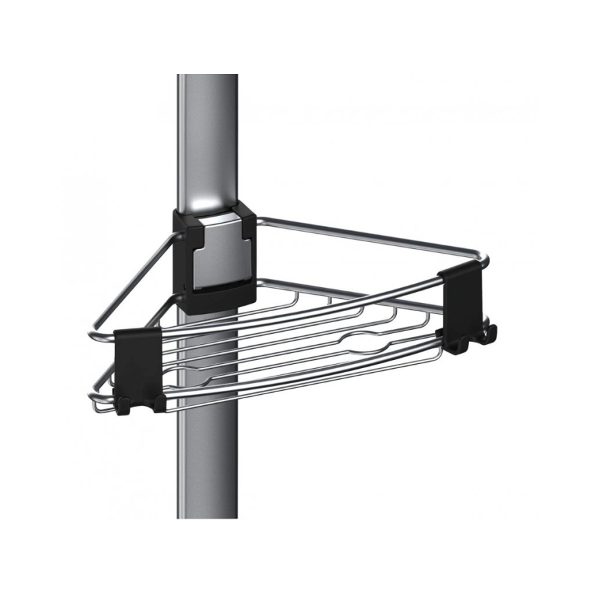 WENKO 25556100-Mensola angolare PURIO 35,5x280 cm argento/grigio