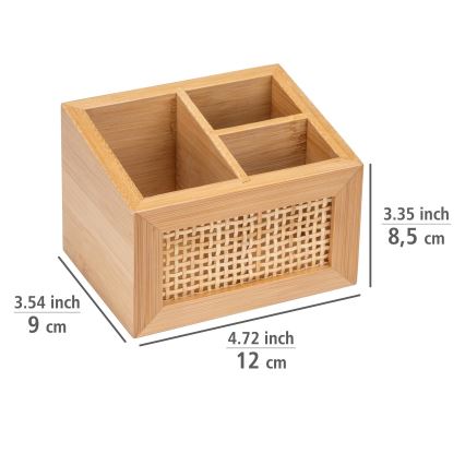 WENKO 25600100 - Organizer ALLEGRE 12x9 cm marrone