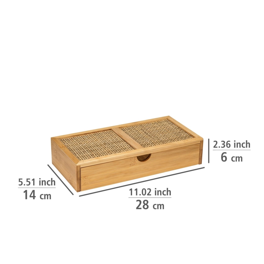 WENKO 25603100 – Organizzatore ALLEGRE 28x14 cm marrone