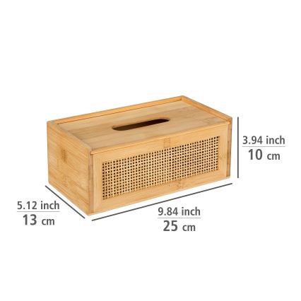 WENKO 25607100 - Dispenser per fazzoletti ALLEGRE 25x13 cm marrone