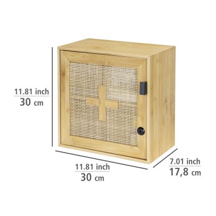 WENKO 25613100 - Mobiletto ALLEGRE 30x30 cm marrone