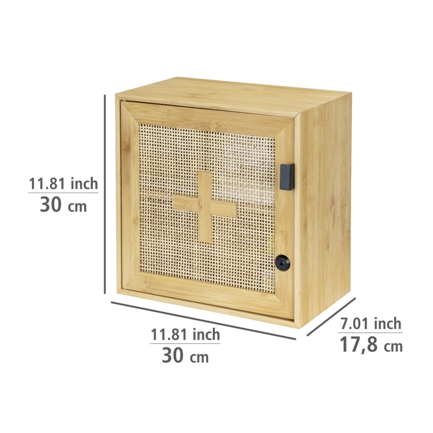 WENKO 25613100 - Mobiletto ALLEGRE 30x30 cm marrone