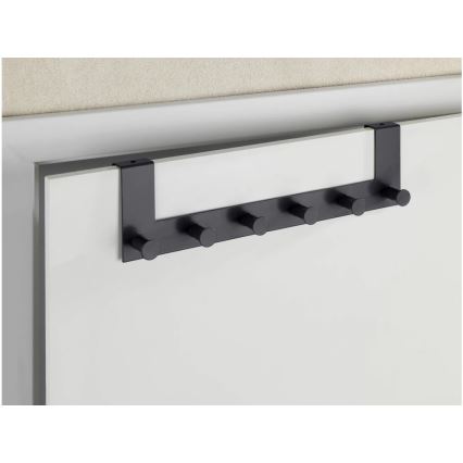 WENKO 25653100 - Appendiabiti CELANO 39x11 cm nero