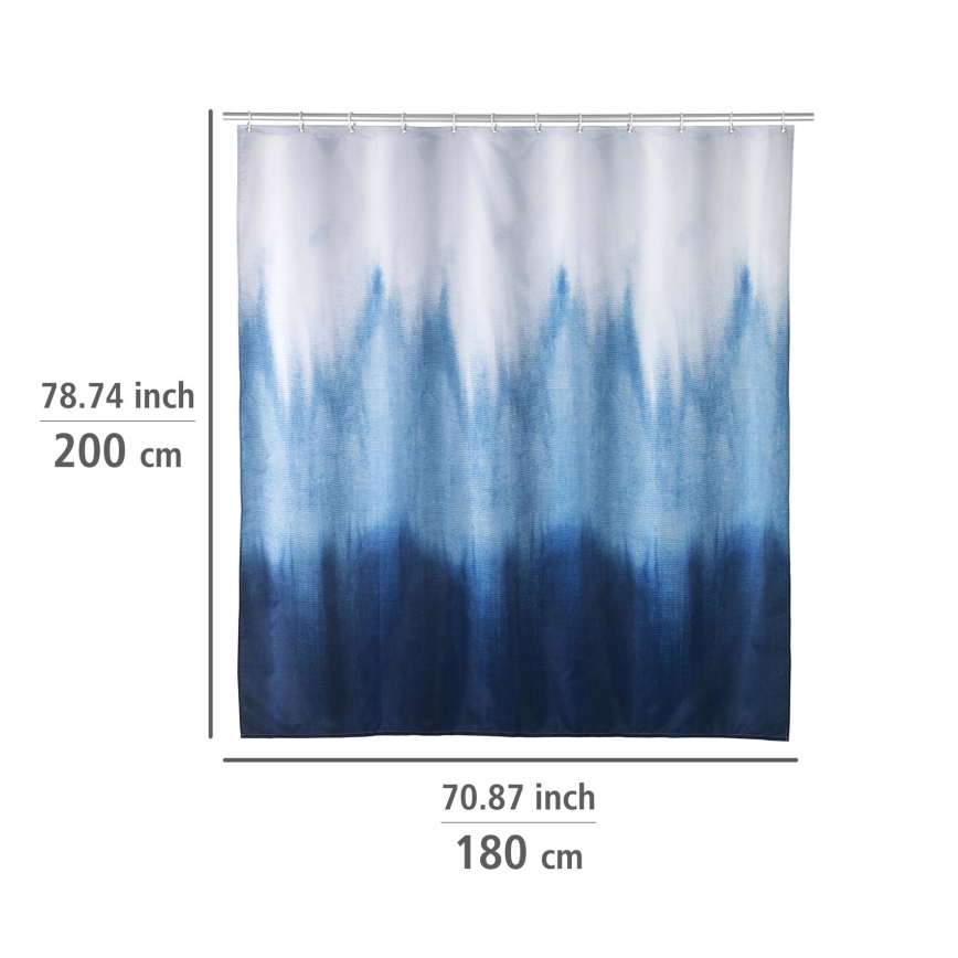 WENKO 25745100 - Tenda per doccia ALARA 180x200 cm multicolore