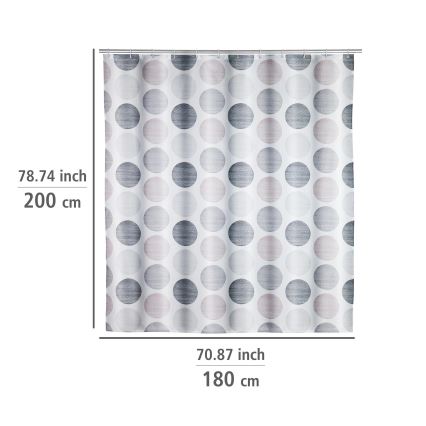 WENKO 25750100 - Tenda da doccia 180x200 cm multicolore
