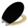 WENKO 25772100 - Sedile WC BAMBUZA 37x44 cm nero/marrone/cromo lucido