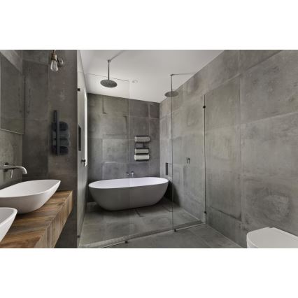 WENKO 25780100 - Portasciugamani FONDIRO 24x42 cm nero