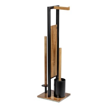 WENKO 25784100 - Set WC RIVALTA 18x70 cm marrone/nero